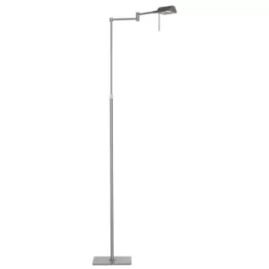 Linea Verdace Mayfair Task Floor Lamp Satin Nickel