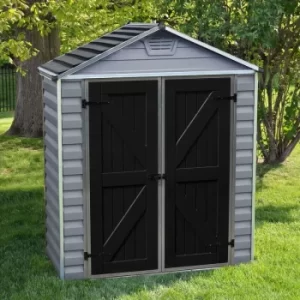 Palram 6x3 Skylight Grey Deco Apex Shed