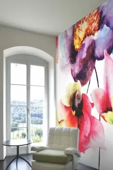 Watercolour Flora Wall Mural