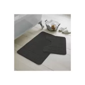 Greek Key Bath Mat and Pedestal Set