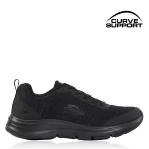 Slazenger Curve Support Knit Mens Trainers - Black