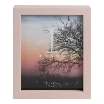 6" x 8" - iFrame Plastic Pastel Pink Photo Frame