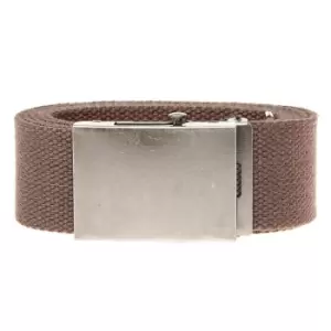 Duke Mens Edward Plain Webbing Belt (One Size) (Brown)