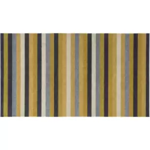 Washamat Recylon Design Ochre Stripe Mat 120X67Cm