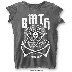 Bring Me The Horizon - Crooked Young Womens Large T-Shirt - Grey