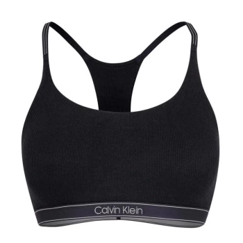 Calvin Klein Pure Rib Bralette - Black