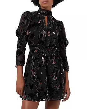 French Connection Guthern Floral Burnout Mini Dress