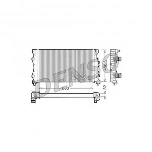 Radiator DENSO DRM23024