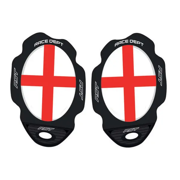 RST Standard Knee Sliders Flag Series George Cross Red White Size