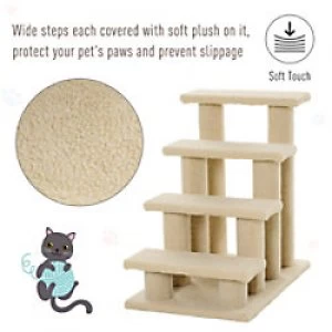 PawHut Pet Stairs Light Brown 430 mm x 635mm x 600 mm