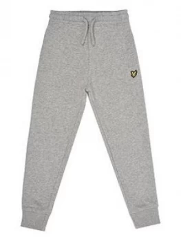 Lyle & Scott Boys Classic Cuffed Joggers - Grey, Size 5-6 Years