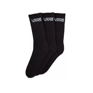 Vans Classic Crew 3 Pack Sock Black