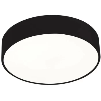 Leds-C4 Caprice - LED Round Flush Ceiling Light Black Phase Cut Dimming 52cm 3940lm 3000K