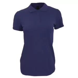 SOLS Womens/Ladies Perfect Pique Short Sleeve Polo Shirt (L) (French Navy)