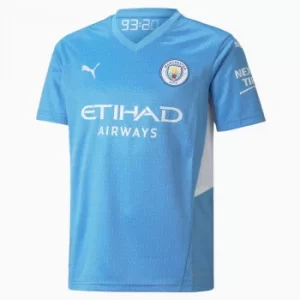 PUMA Man City Home Youth Jersey, Light Blue/White, size X Small, Clothing