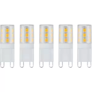 Harper Living 3 Watts G9 LED Bulb Clear Capsule Cool White Non-Dimmable, Pack of 5