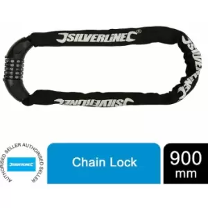 Silverline - Chain Lock 6 x 900mm 5-Digit 502984