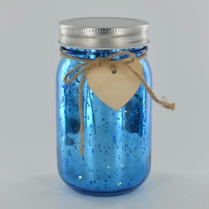 LED Firefly Jar Blue H13cm