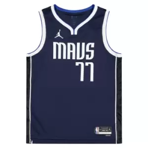 Nike Nba Dallas Mavericks Dri-fit Statement Swingman Jersey Luka Doncic, College Navy/doncic Luka