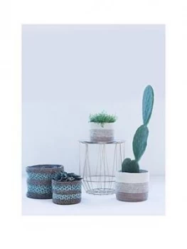 Ivyline Set 3 Vika Seagrass Lined Baskets