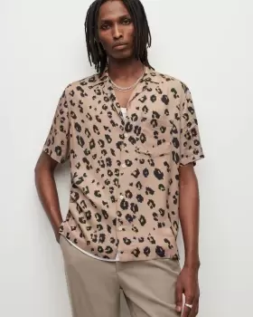 AllSaints Manado Leopard Print Shirt