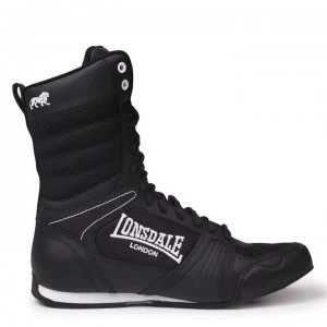 Lonsdale Contender Junior Boxing Boots - Black/White