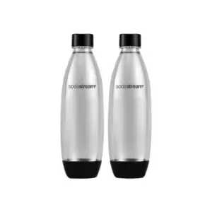 Bottles SodaStream Fuse Black (suited for SodaStream sparkling water makers), 2 x 1 l