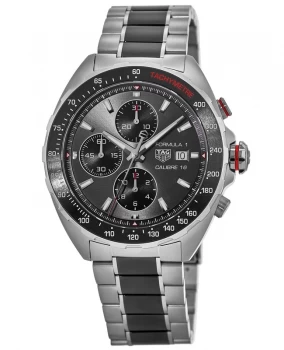 Tag Heuer Formula 1 Automatic Chronograph Grey Ceramic & Steel Mens Watch CAZ2012.BA0970 CAZ2012.BA0970