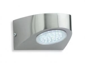 LED Outdoor Wall Light Stainless Steel, White IP44