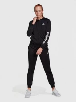 adidas Linear French Terry Tracksuit - Black, Size 2XL, Women