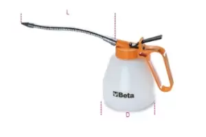 Beta Tools 1753 Pressure Oil Can (Plastic) Flexible Spout 700cc 017530007