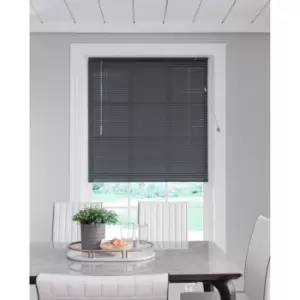 Little Black Book Aluminium Venetian Blind Charcoal 100/160Cm