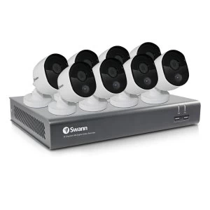 Swann CCTV System - 16 Channel 1080p HD DVR with 8 x 1080p HD Motion & Heat Sensing Cameras & 2TB HDD