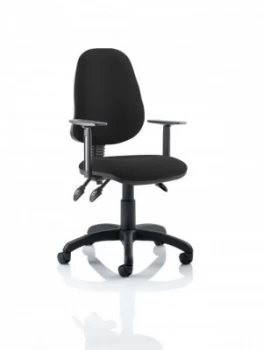 Eclipse Plus III Chair Black Adjustable Arms KC0043