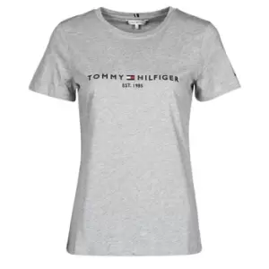 Tommy Hilfiger HERITAGE HILFIGER CNK RG TEE womens T shirt in Grey - Sizes XXL,S,M,L,XL,XS,3XL