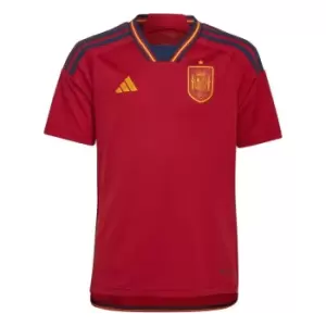 adidas Spain Home Shirt 2022 2023 Juniors - Red