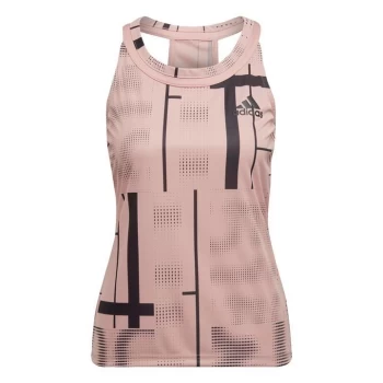 adidas Club Tennis Graphic Tank Top Womens - Wonder Mauve / Black