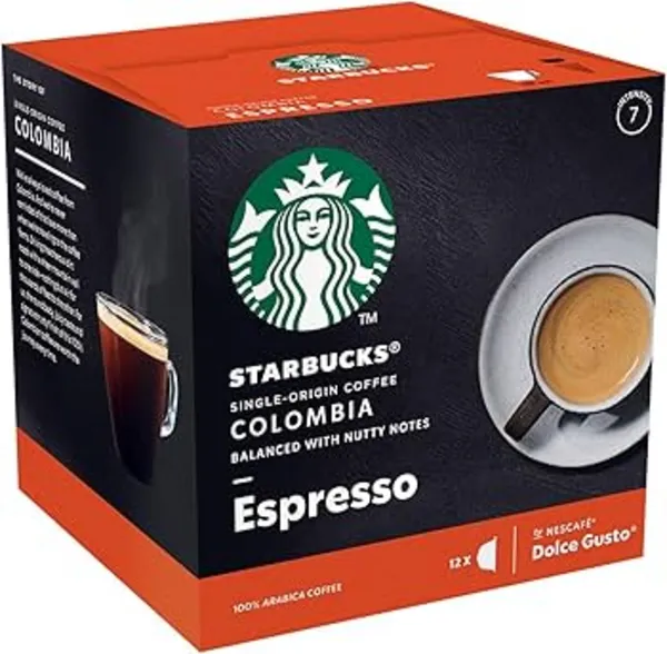 Starbucks Dolce Gusto Colombia Espresso Coffee 12 Pods