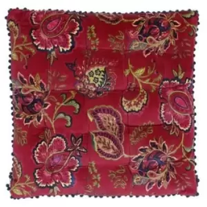 Riva Home Malisa Square Cushion Cover (50 x 50cm) (Pomegranate)