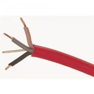 Zexum Red 1.5mm 16A Brown Black Grey Three Core and Earth 6243Y Flat PVC/PVC Harmonised Lighting Power Cable - 10 Meter