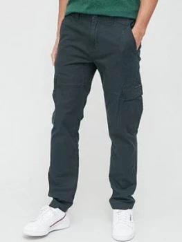 Superdry Core Cargo Trouser, Washed Black, Size S, Men