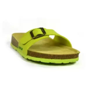 Sanosan Womens/Ladies Malaga Sano Sandals (7 UK) (Lime/Brown)