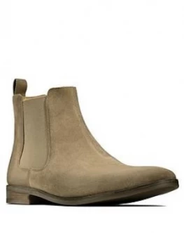 Clarks Stanford Top Boots - Sand, Size 12, Men