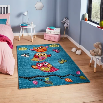 Brooklyn Kids Brooklyn Kids 793 Blue 60cm x 120cm Rectangle - Blue and Multicoloured