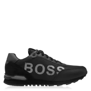 Hugo Boss Parkour Nylon Runner Trainers Black 001 Men