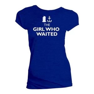 Doctor Who - The Girl Who Wanted Womens X-Large T-Shirt - Blue