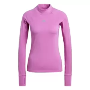 adidas Techfit AEROREADY Warm Long-Sleeve Top Training Lo - Purple