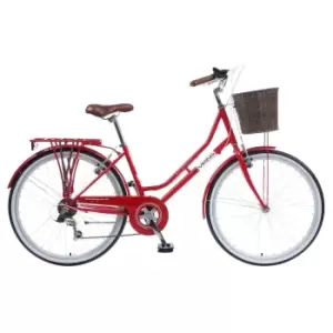 Viking Belgravia Ladies Traditional Heritage 26" Wheel 6 Speed Bike 16" - Red