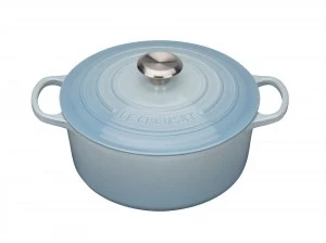 Le Creuset Signature Round Casserole 24cm Coastal Blue