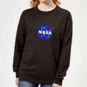 NASA Logo Insignia Womens Sweatshirt - Black - M
